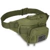 EDC Fanny Pack - Tactical Pouch with USA Flag Patch